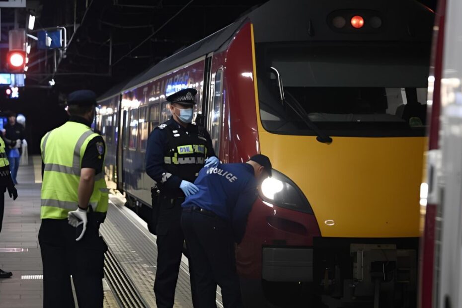 pasageri înjunghiați în tren