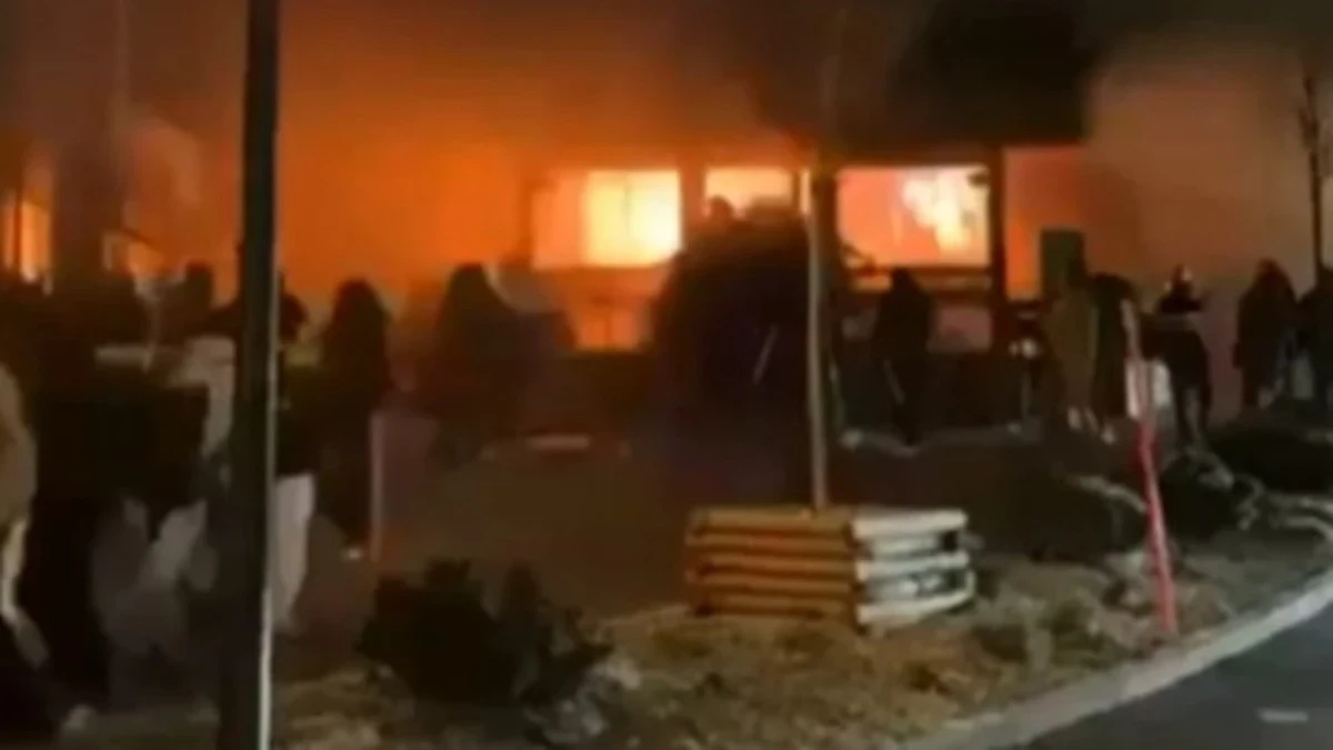 Interiorul localului Le Constellation din Crans-Montana înainte de incendiu